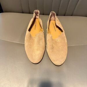 Women’s Luck Brand! Tan Suede Slip-On Loafers